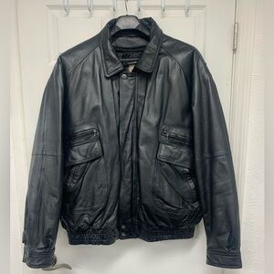 ✨Host Pick✨American Outerwear black leather jacket sz 3XLT